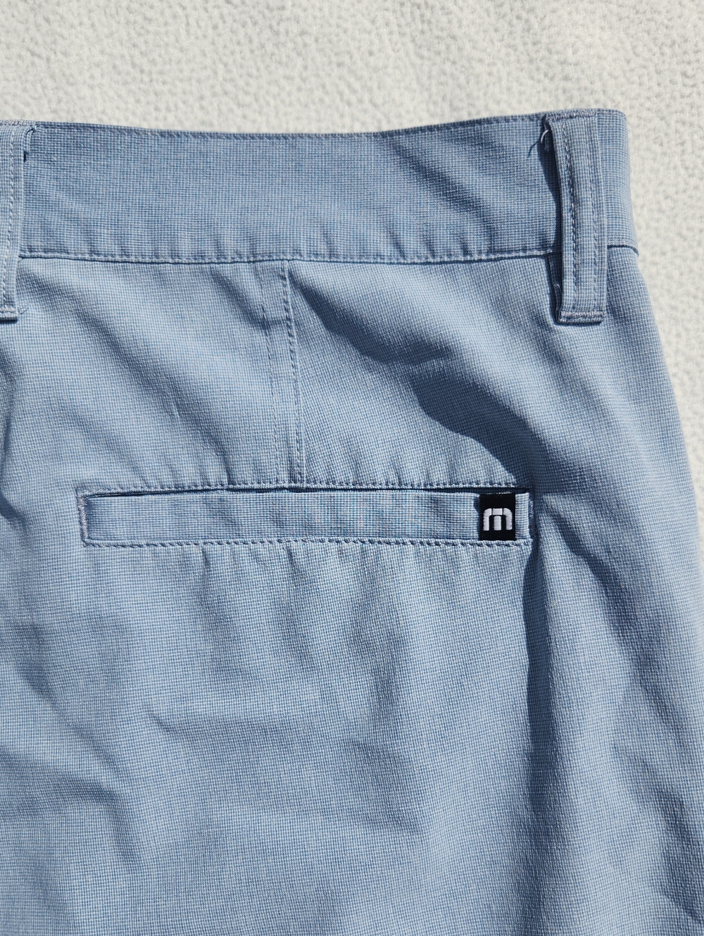TravisMathew Men’s Light Blue Performance Golf Chino Shorts - Size 36 - Picture 6 of 10